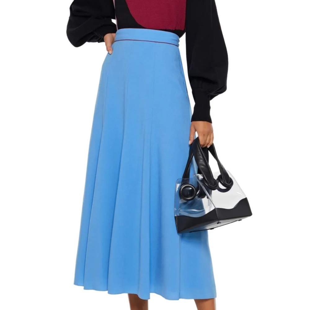 NWT ROKSANDA Nusa bonded crepe midi skirt 8